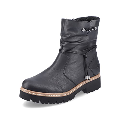 Rieker Damskie botki Ankle Boots Z5770, damskie botki, Czarny 00, 36 EU