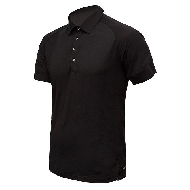 Męska koszulka Sensor Merino Active Polo Rozmiar: M / Kolor: czarny