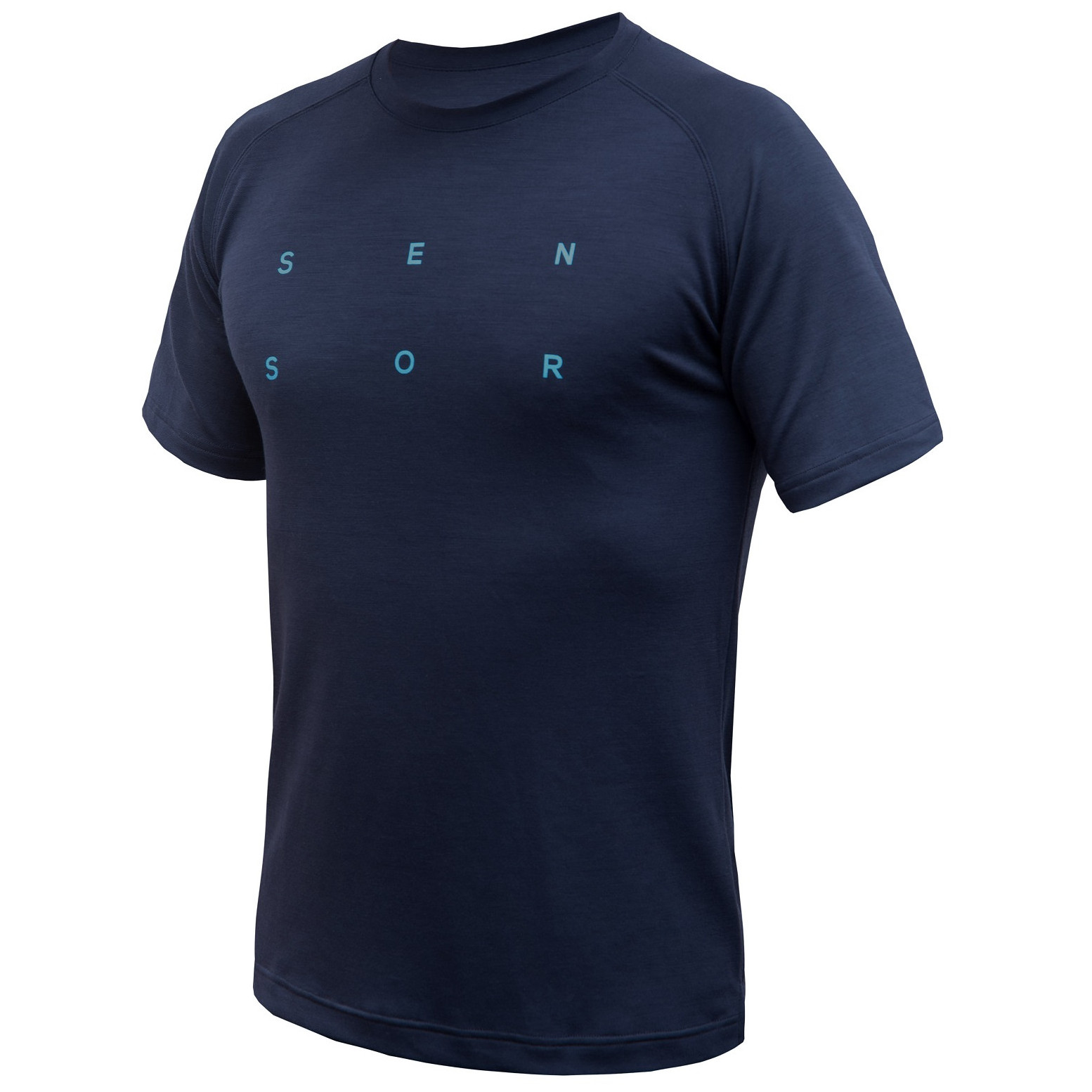 Męska koszulka Sensor Merino Blend Typo Rozmiar: XL / Kolor: niebieski