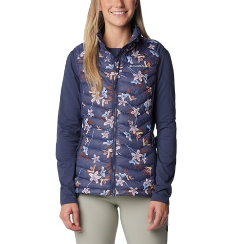 Columbia Damska kamizelka Powder Pass, nadruk Nocturnal Tiger Lilies, XS