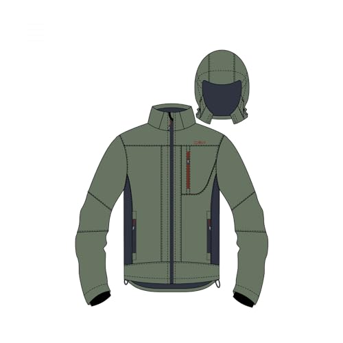 CMP - Męska kurtka softshell z odpinanym kapturem, Salvia 46