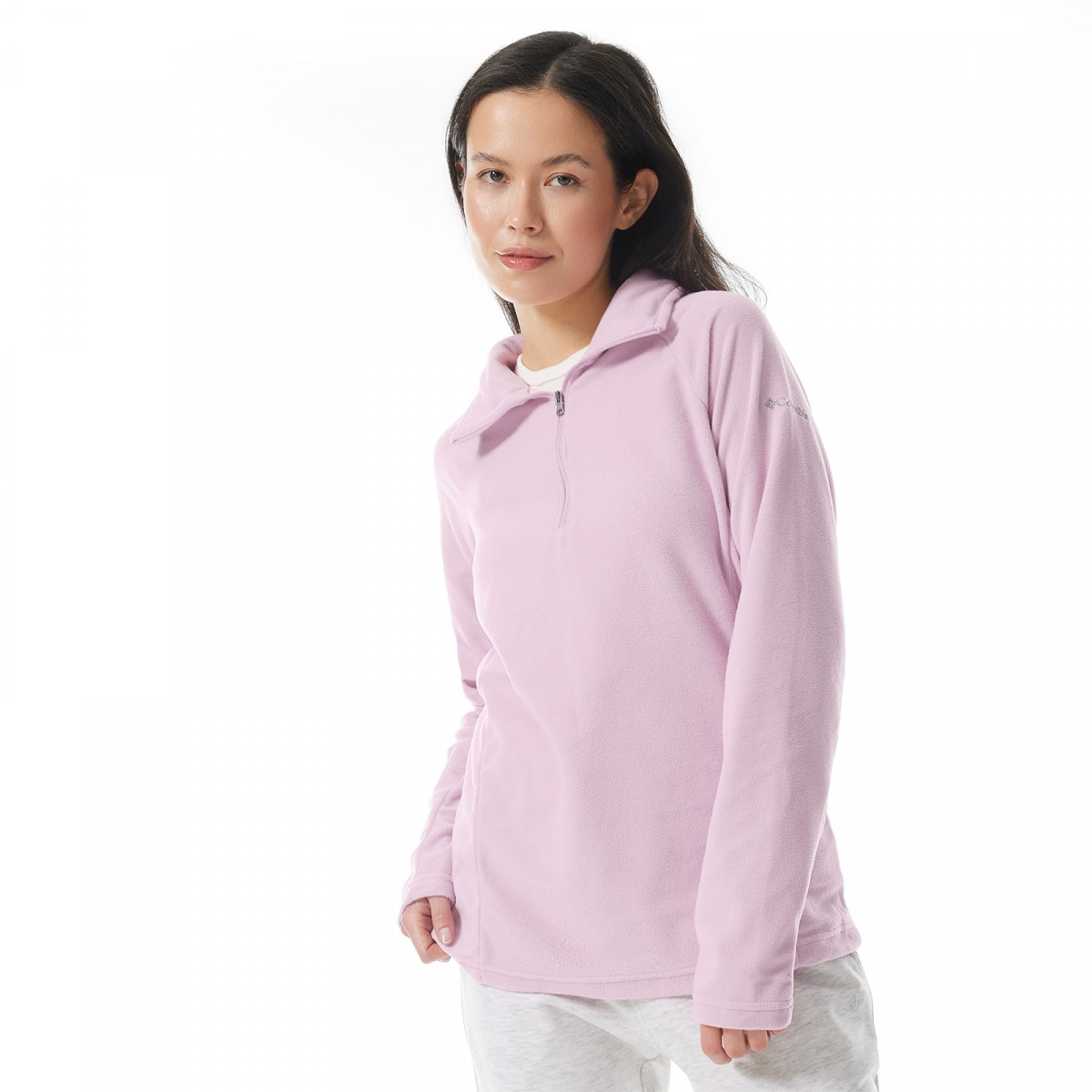 Damski polar nierozpinany bez kaptura COLUMBIA Glacial IV Half Zip - różowy