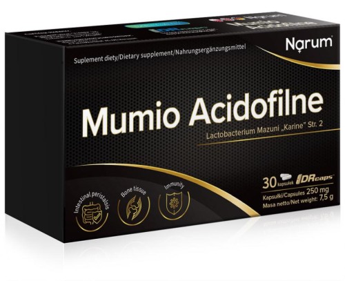 Narine Mumio acidofilne 250 mg, 30 kapsułek