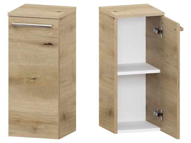 Słupek Łazienkowy ATHD 30 cm DD Prawy - Dąb Evoke Coast Mat - Uchwyty Chromowane