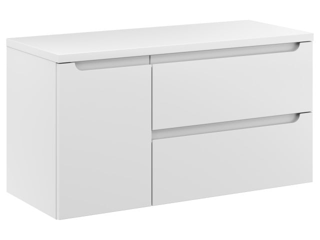 Szafka Wisząca Z Blatem ETH 90 cm D Prawa - Biały Mat