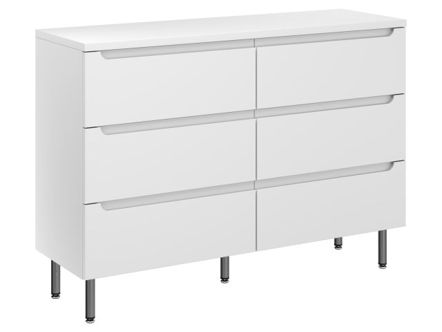 Szafka Stojąca Z Blatem ETH 120 cm DUO - Biały Mat