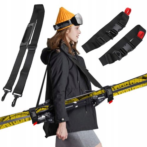 Opinie o UCHWYT DO NOSZENIA NART PASEK NA RAMIĘ TORBA NARTY