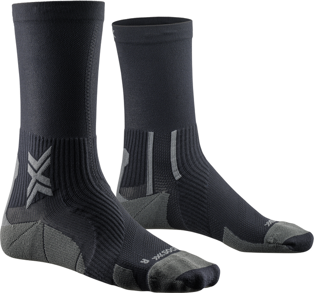 XSOCKS skarpety biegowe RUN PERFORM CREW black charcoal