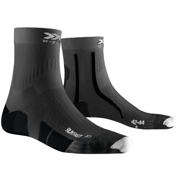 XSOCKS skarpetki biegowe RUN FAST 4.0 black/arctic white