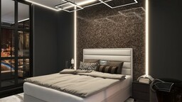 Łóżko Biaggio kontynentalne z pojemnikiem lub bez