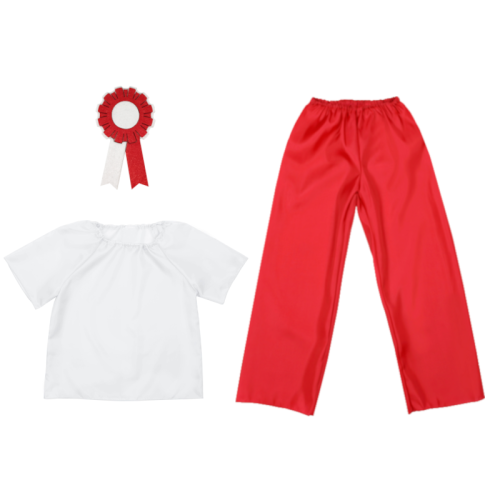 ZESTAW NARODOWY BIAŁO-CZERWONY 134-140 3el