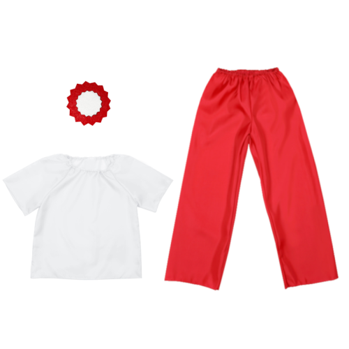 ZESTAW NARODOWY BIAŁO-CZERWONY 116-128 3el