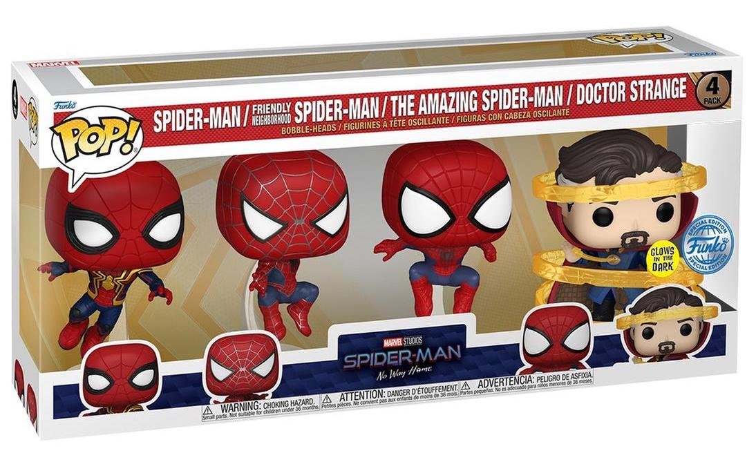 Funko POP! Marvel: 4-Pack Spider-Man No way Home (GITD)