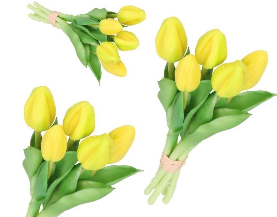 Tulipany Bukiet Tulipanów Gumowe Gumowane Jak Żywe