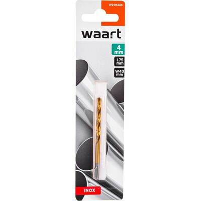 Wiertło do metalu 4,0 mm tytanowane szlifowane