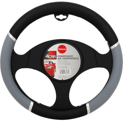 Pokrowiec kierownicy DeLuxe szary