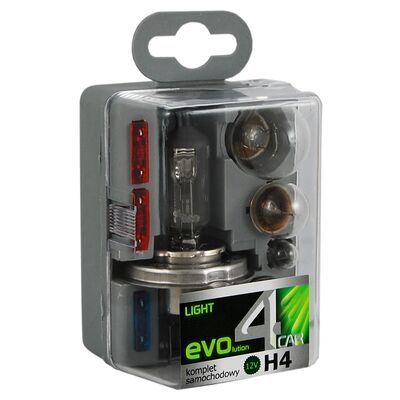 Zestaw żarówek zapasowych H4 12V 8-elementowy 4CAR