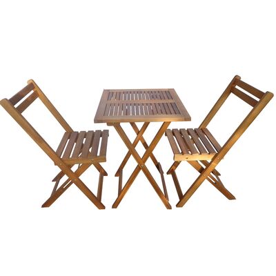 Zestaw ogrodowy Pixi stolik i 2 krzesła brązowy