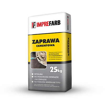 Zaprawa cementowa 25 kg Imprefarb