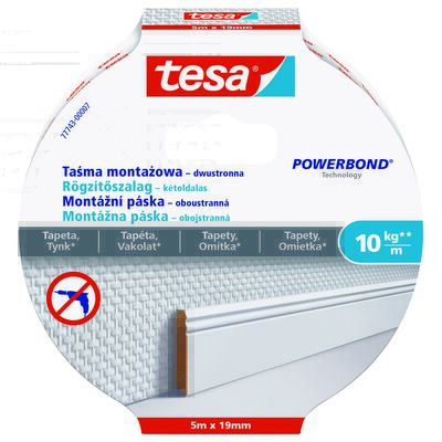 Taśma montażowa do tapet 19 mm x 5 m Tesa