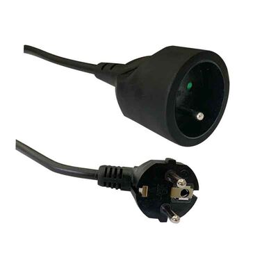 Przedłużacz 1-gniazdowy z uziemieniem PS03B 3 m czarny DPM