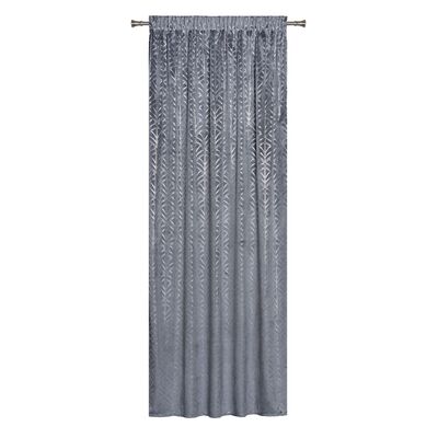Zasłona z taśmą PLACIDO 140 x 260 cm szary