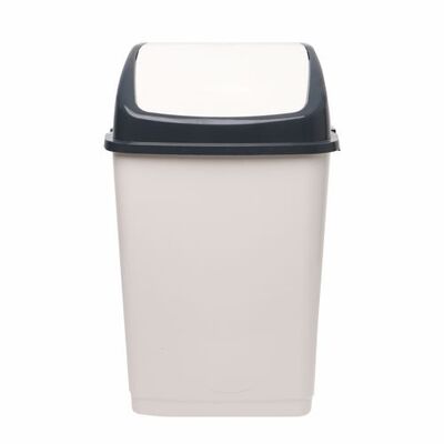 Kosz CLIP 4l/5l krem-antracyt