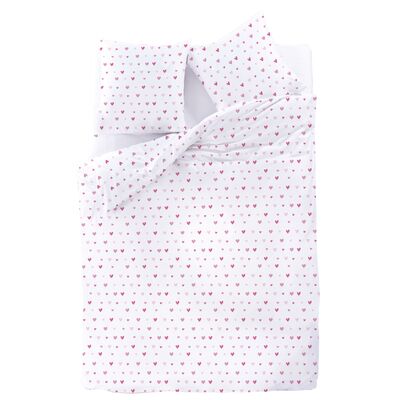 Pościel z mikrofibry Amore 160 x 200 cm+70 x 80 cm x2 biały