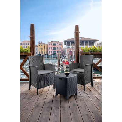 Zestaw Lido 2-osobowy grafitowy