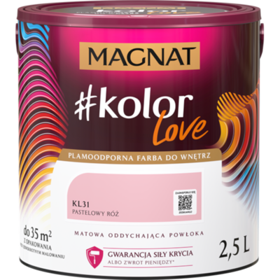 Farba #Kolor Love KL31 pastelowy róż 2,5 l Magnat