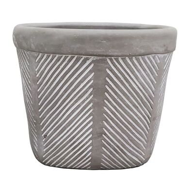 Osłonka ALBIN cementowa 15,5 x 15,5 x 12,5 cm szara