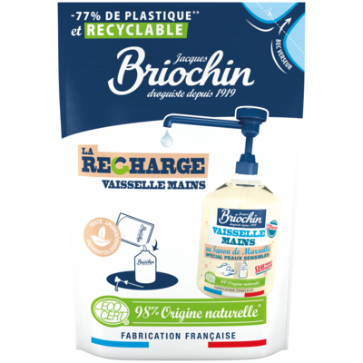 Żel do mycia naczyń i rąk mydło marsylskie zapas 450 ml Briochin