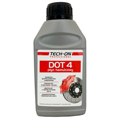 Płyn hamulcowy DOT-4 500 g TECH-ON