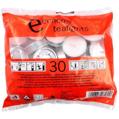 Podgrzewacz bez zapachu Economy biały 10 g 30 szt.