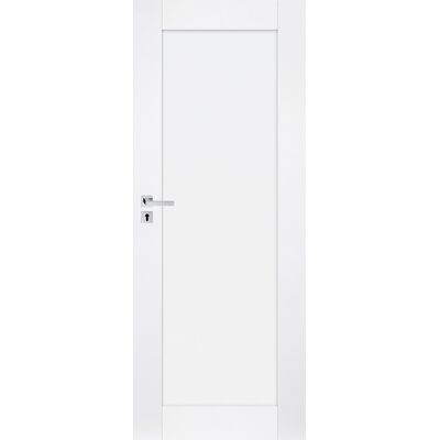 Drzwi wewnętrzne Elegance slim 12 biały pełne 80 P