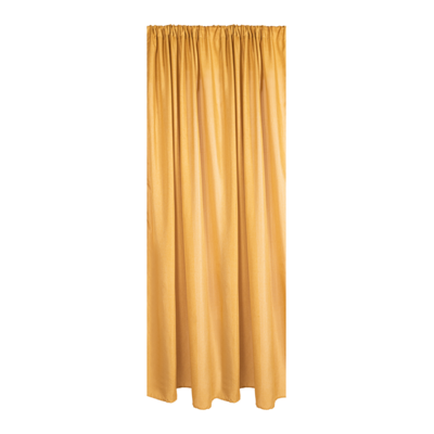 Zasłona z tunelem DERBY 140 x 260 cm muszardowy