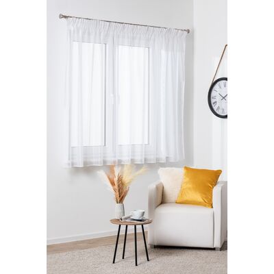 Firanka z taśmą RENEE 290 x 160 cm biały