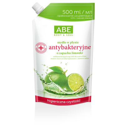 Mydło w płynie antybakteryjne o zapachu limonki 500 ml ABE
