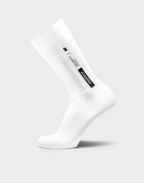 SUPLEST Skarpetki rowerowe AERO SOCKS white
