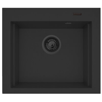 PYRAMIS SIROS (57x51,5) 1B volcano (czarny mat) | BLACK EDITION + deska  (70169002)