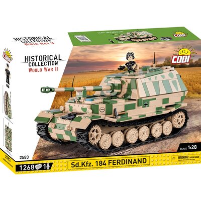 COBI 2583 CZOŁG SD.KFZ.184 FERDINAND WOJSKOWY 1 FIGURKA 1268 EL