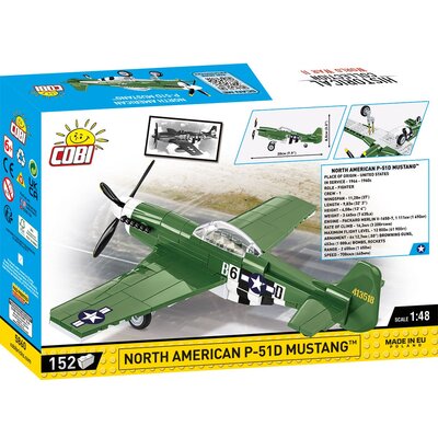COBI 5860 SAMOLOT P-51D MUSTANG MYŚLIWIEC WW2 WOJSKOWY 152 EL