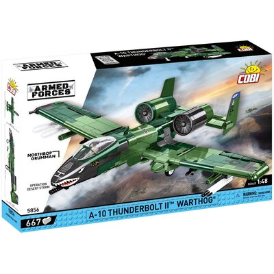 COBI 5856 Armed Forces Samolot szturmowy armii USA A-10 THUNDERBOLT II WARTHOG 667 klocków