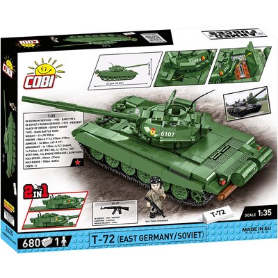 KLOCKI COBI 2625 CZOŁG T-72 EAST GERMANY/SOVIET ARMED FORCES 680 EL