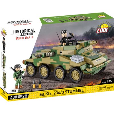 COBI Klocki 2288 Pojazd pancerny SD.KFZ. 234/3 STUMMEL--HC WWII - 483 KL.