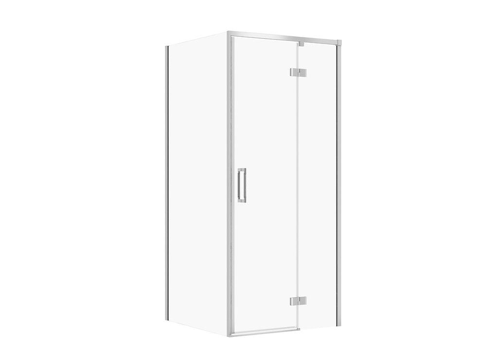 Kabina prysznicowa Cersanit Larga 80x80x195 kwadratowa prawa chrom transparentne S601-214