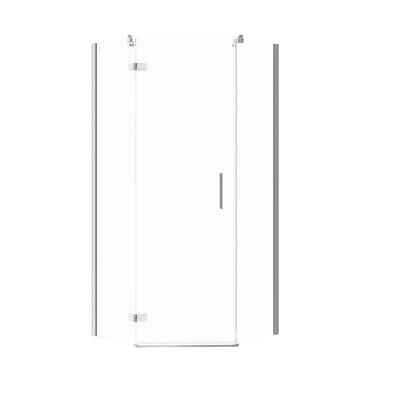 Kabina prysznicowa Cersanit Jota 90x90 pięciokątna chrom transparentne lewa S160-014