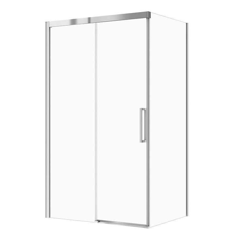 Kabina prysznicowa Cersanit Crea 120x90x200 prostokątna uniwersalna przesuwna chrom transparentne S601-209