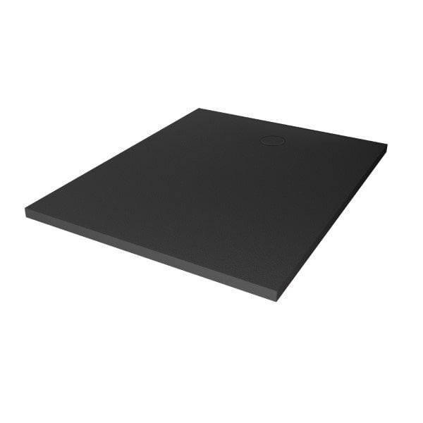 Brodzik prostokątny New Trendy Nex 140x80x3,5 konglomerat antracyt struktura B-0511