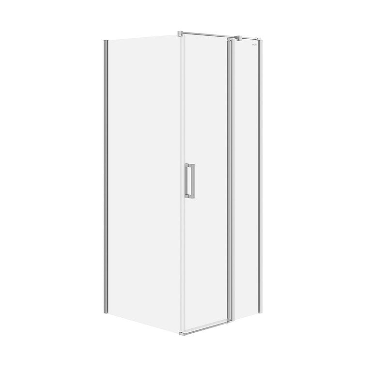 Kabina prysznicowa Cersanit Moduo 80x80x195 kwadratowa prawa chrom transparentne S601-211